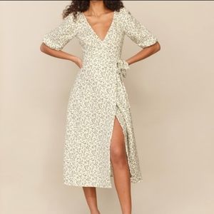 Reformation mint linen dress sz xl